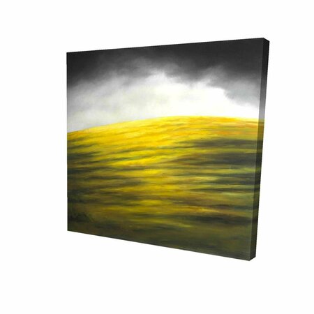 BEGIN HOME DECOR 16 x 16 in. Yellow Hill-Print on Canvas 2080-1616-LA173-1